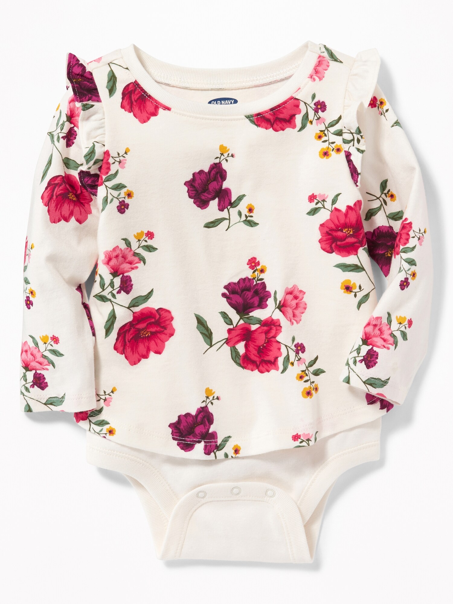 2in1 RuffleTrim Bodysuit for Baby Old Navy