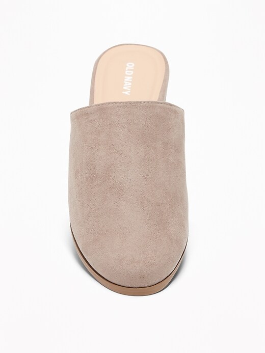 Image number 3 showing, Faux-Suede Slide Mules for Women
