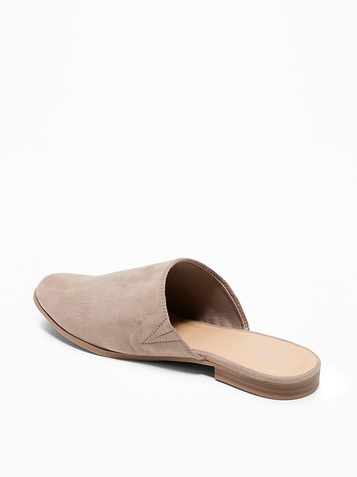 Image number 4 showing, Faux-Suede Slide Mules for Women