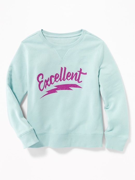 View large product image 1 of 1. Relaxed Graphic Sweatshirt for Girls