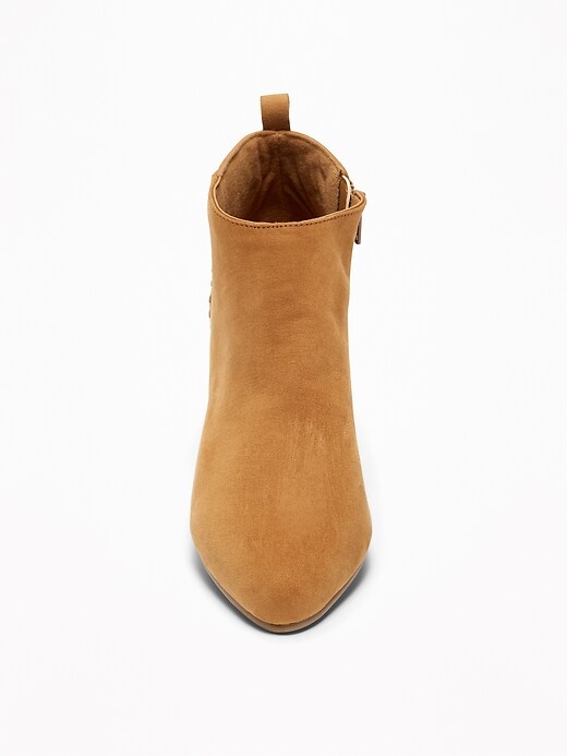 Image number 3 showing, Faux-Suede Ankle Boots for Women