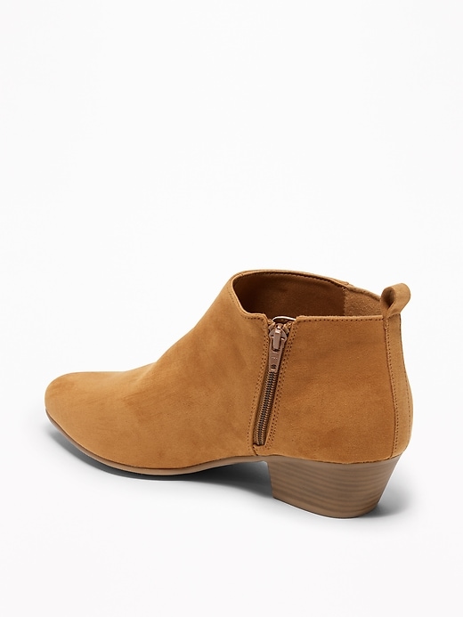 Image number 4 showing, Faux-Suede Ankle Boots for Women
