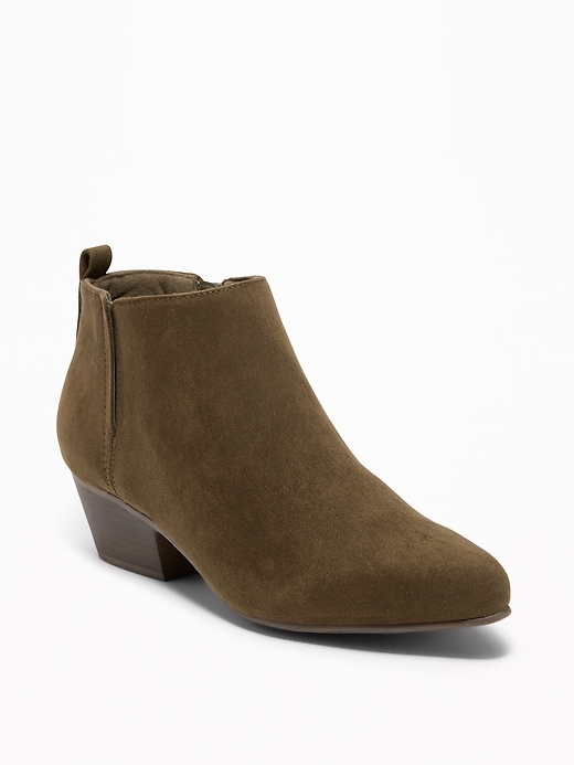 Image number 1 showing, Sueded Ankle Boots for Women
