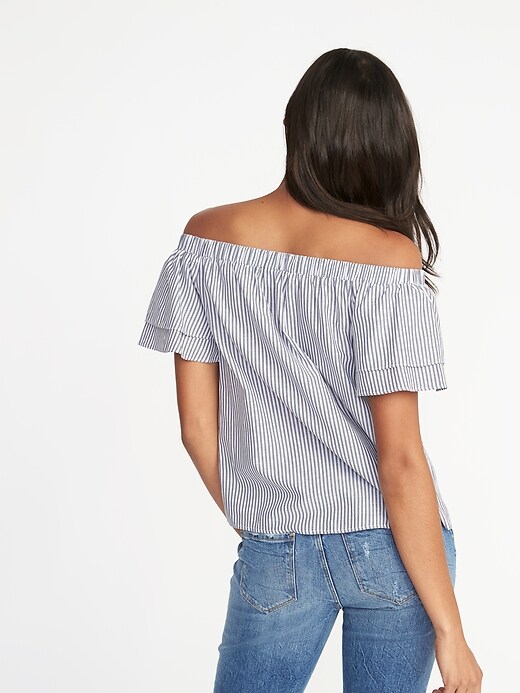 Image number 2 showing, Off-the-Shoulder Tiered-Ruffle Swing Top for Women
