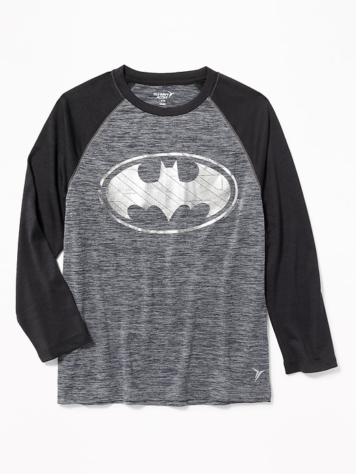 View large product image 1 of 3. DC Comics&#153 Batman Go-Dry Performance Tee for Boys