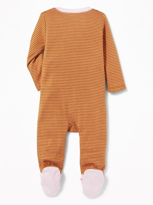 View large product image 2 of 2. Footed Fox-Critter One-Piece for Baby
