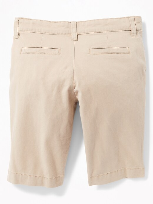 View large product image 2 of 3. Skinny Uniform Bermudas For Girls