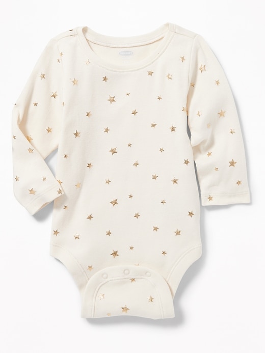 View large product image 1 of 2. Printed Crew-Neck Bodysuit for Baby