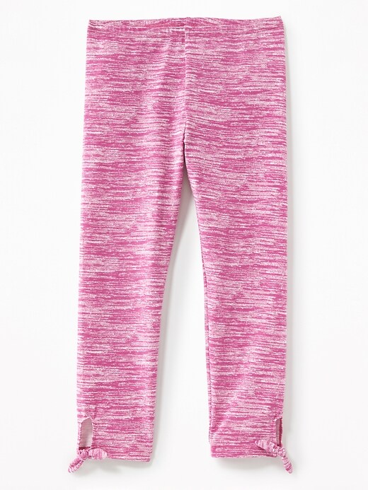 View large product image 1 of 2. Cropped Tie-Hem Leggings for Girls