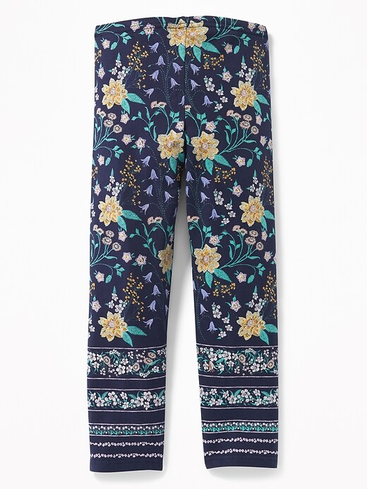 View large product image 2 of 2. Printed Cropped Leggings for Girls