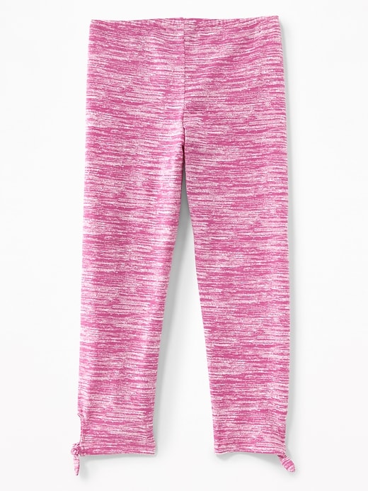 View large product image 2 of 2. Cropped Tie-Hem Leggings for Girls