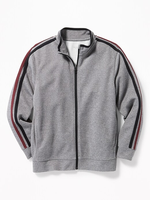 View large product image 1 of 1. Go-Dry Pieced-Stripe Track Jacket for Boys