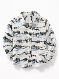 View large product image 4 of 4. Printed Pocket Shirt for Toddler Boys