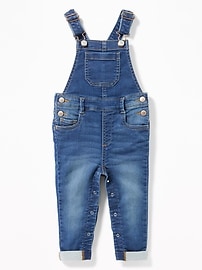 View large product image 3 of 3. 24/7 Denim Overalls for Toddler Girls