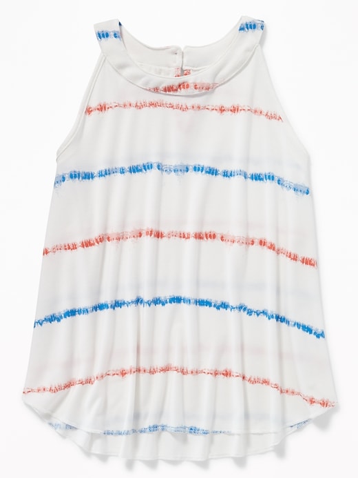 View large product image 1 of 1. High-Neck Jersey A-Line Tank for Girls