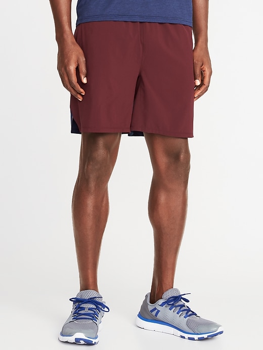 View large product image 1 of 2. Go-Dry 4-Way Stretch Run Shorts - 7-inch inseam
