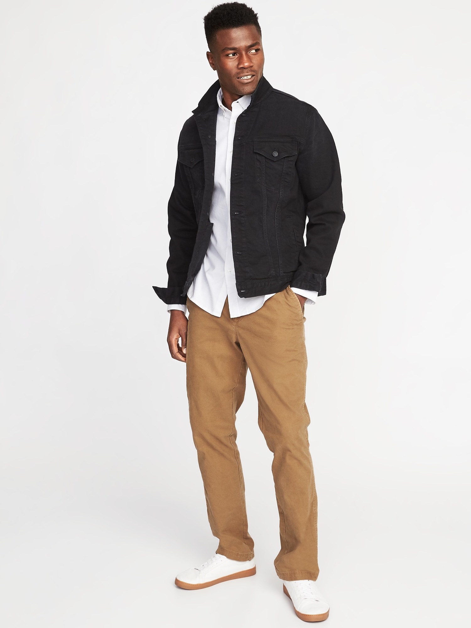 Mens Fashion Leisure Solid Color Buckle Lapel Dirt Resistant Slim Denim  Jacket | eBay
