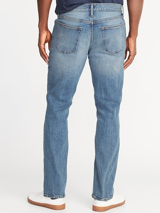 View large product image 2 of 2. Straight Built-In Flex Distressed Jeans