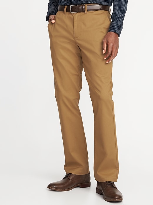 Old Navy Straight Ultimate Built-In Flex Non-Iron Chinos for Men. 1