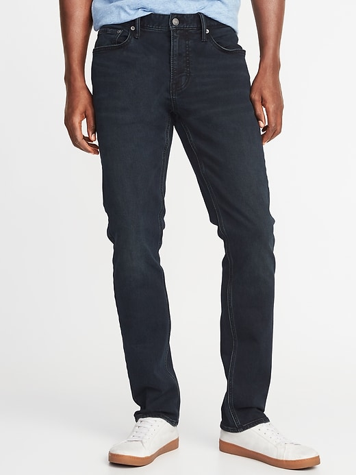 View large product image 1 of 2. Slim 24/7 Built-In Flex Blue Black Jeans