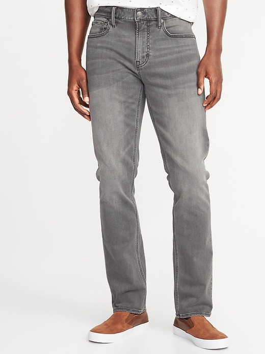 View large product image 1 of 2. Slim 24/7 Built-In Flex Gray Jeans