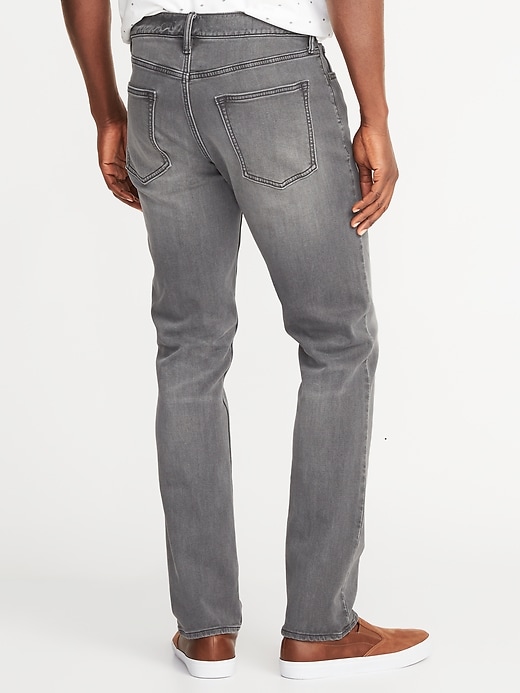 View large product image 2 of 2. Slim 24/7 Built-In Flex Gray Jeans