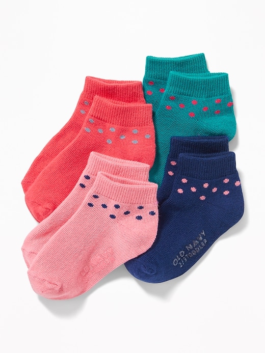 View large product image 1 of 1. Ankle Socks 4-Pack For Toddler Girls & Baby