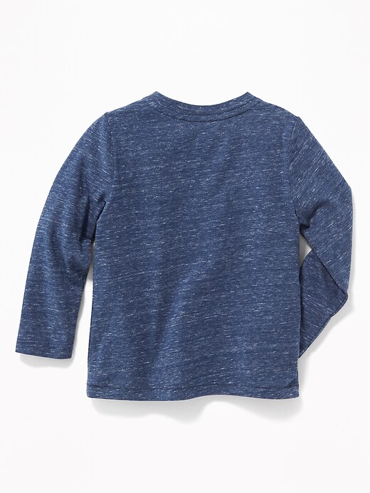 View large product image 2 of 2. Slub-Knit Pocket Henley for Toddler Boys