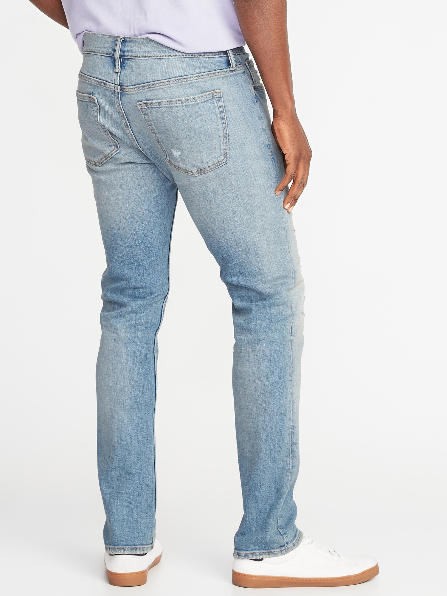 distressed skinny jeans mens
