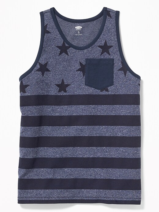 View large product image 1 of 3. Printed Pocket Tank For Boys