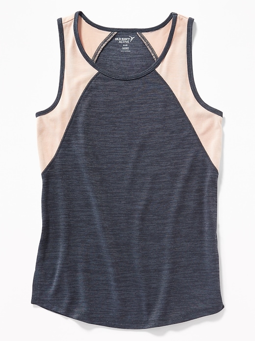 View large product image 1 of 1. Go-Dry Color-Blocked Tank for Girls