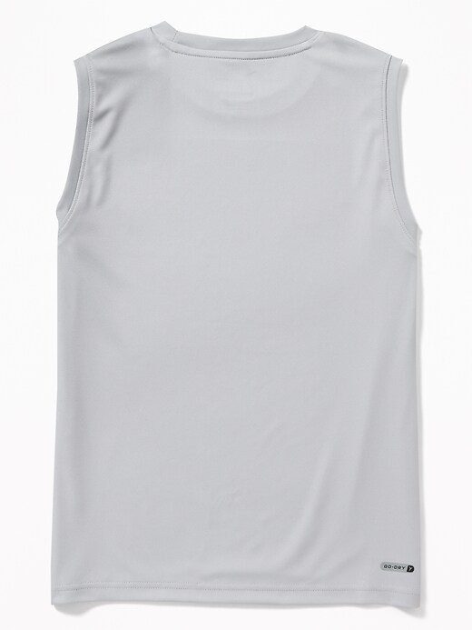 View large product image 2 of 3. Gradient-Print Performance Muscle Tank For Boys