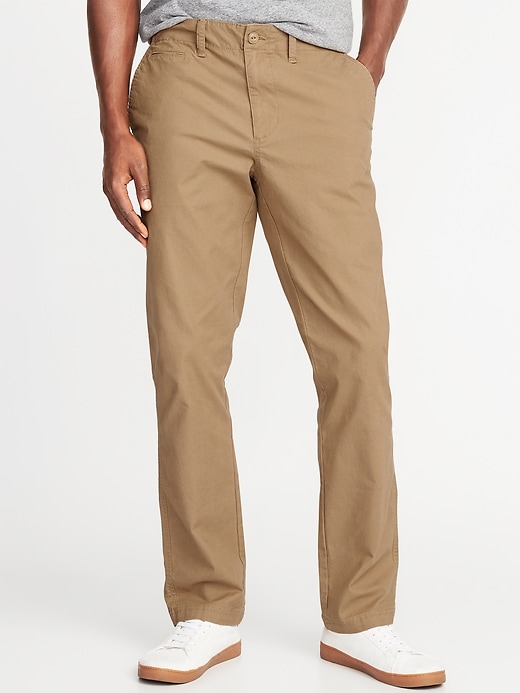 View large product image 1 of 1. Straight Lived-In Built-In Flex Khakis