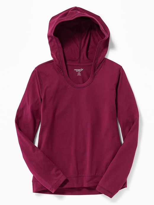 View large product image 1 of 1. Lightweight Performance Tee Hoodie for Girls