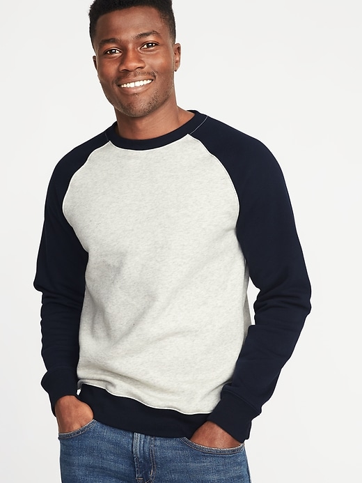 Image number 1 showing, Color-Block Raglan-Sleeve Sweatshirt