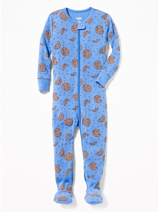 View large product image 1 of 1. Cookie-Print Footed Sleeper for Toddler & Baby