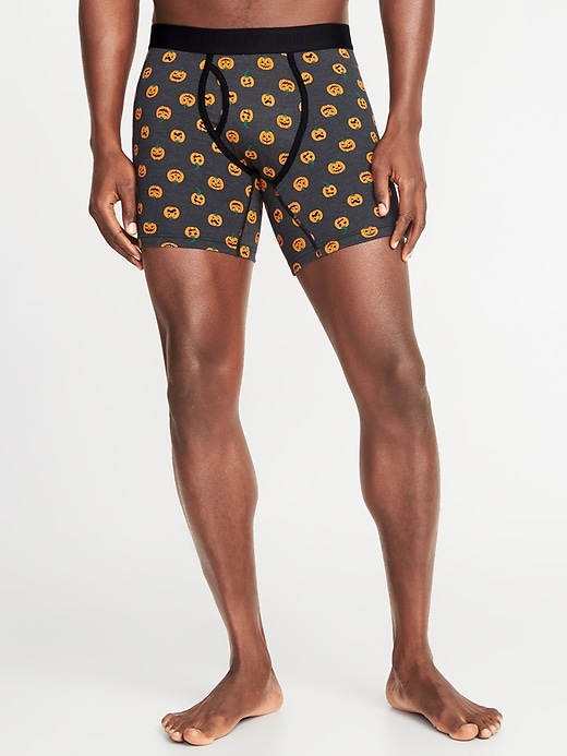View large product image 1 of 1. Soft-Washed Printed Boxer Briefs