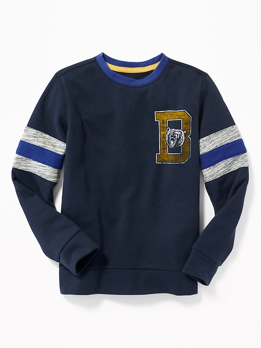 View large product image 1 of 1. Graphic Sleeve-Stripe Sweatshirt For Boys