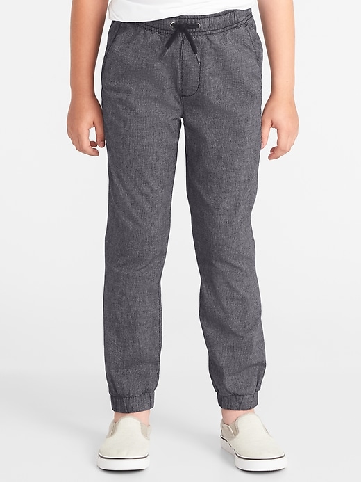 View large product image 1 of 3. Built-In Flex Madras Joggers For Boys