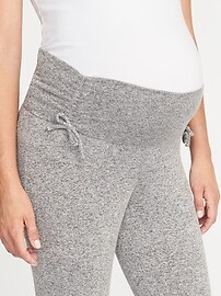 View large product image 3 of 3. Maternity Luxe Cinched-Waist Lounge Pants