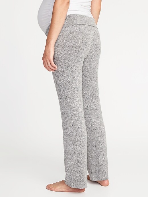 View large product image 2 of 3. Maternity Luxe Cinched-Waist Lounge Pants