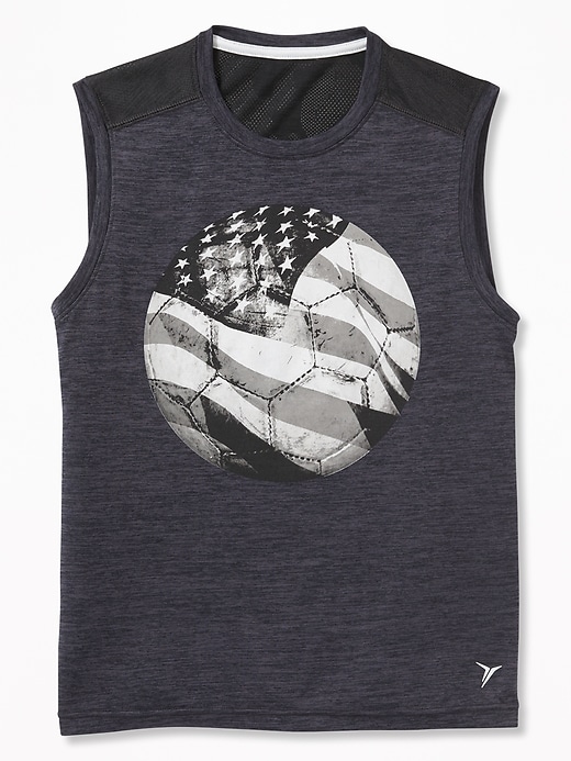 View large product image 1 of 3. Go-Dry Cool Graphic Performance Tank For Boys
