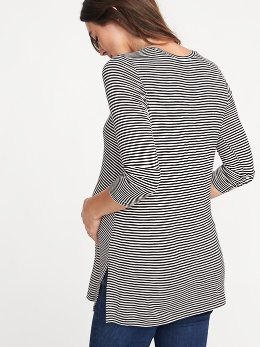 Image number 2 showing, Maternity Long & Lean Striped Top