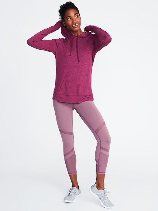 Image number 3 showing, Semi-Fitted Pullover Performance Hoodie for Women