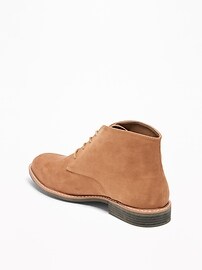 View large product image 3 of 3. Faux-Suede Lace-Up Chukkas