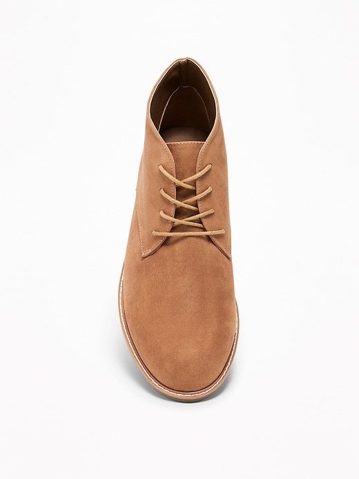 View large product image 2 of 3. Faux-Suede Lace-Up Chukkas
