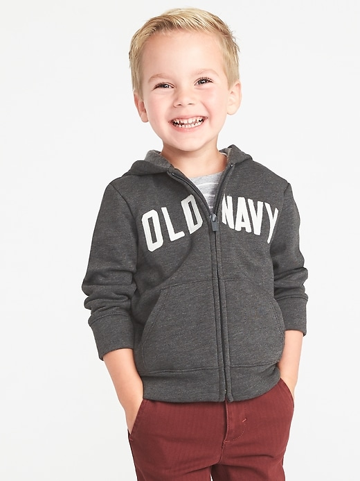 View large product image 1 of 1. Logo-Graphic Zip Hoodie for Toddler Boys