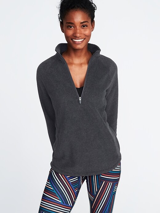 Image number 1 showing, Micro Performance Fleece 1/4-Zip Pullover for Women
