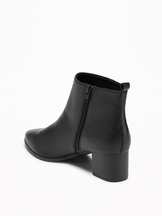 Image number 4 showing, Faux-Leather Ankle Boots for Women