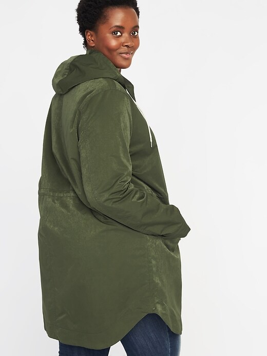 Image number 2 showing, Hooded Plus-Size Utility Parka